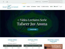 Tablet Screenshot of masjidassunnah-fl.com